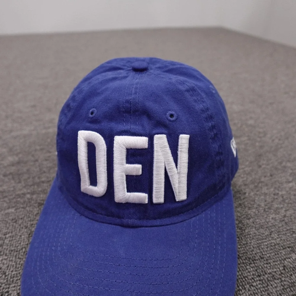 Denver Broncos Hat Cap Strap Back Womens One Size Blue NFL Football New Era